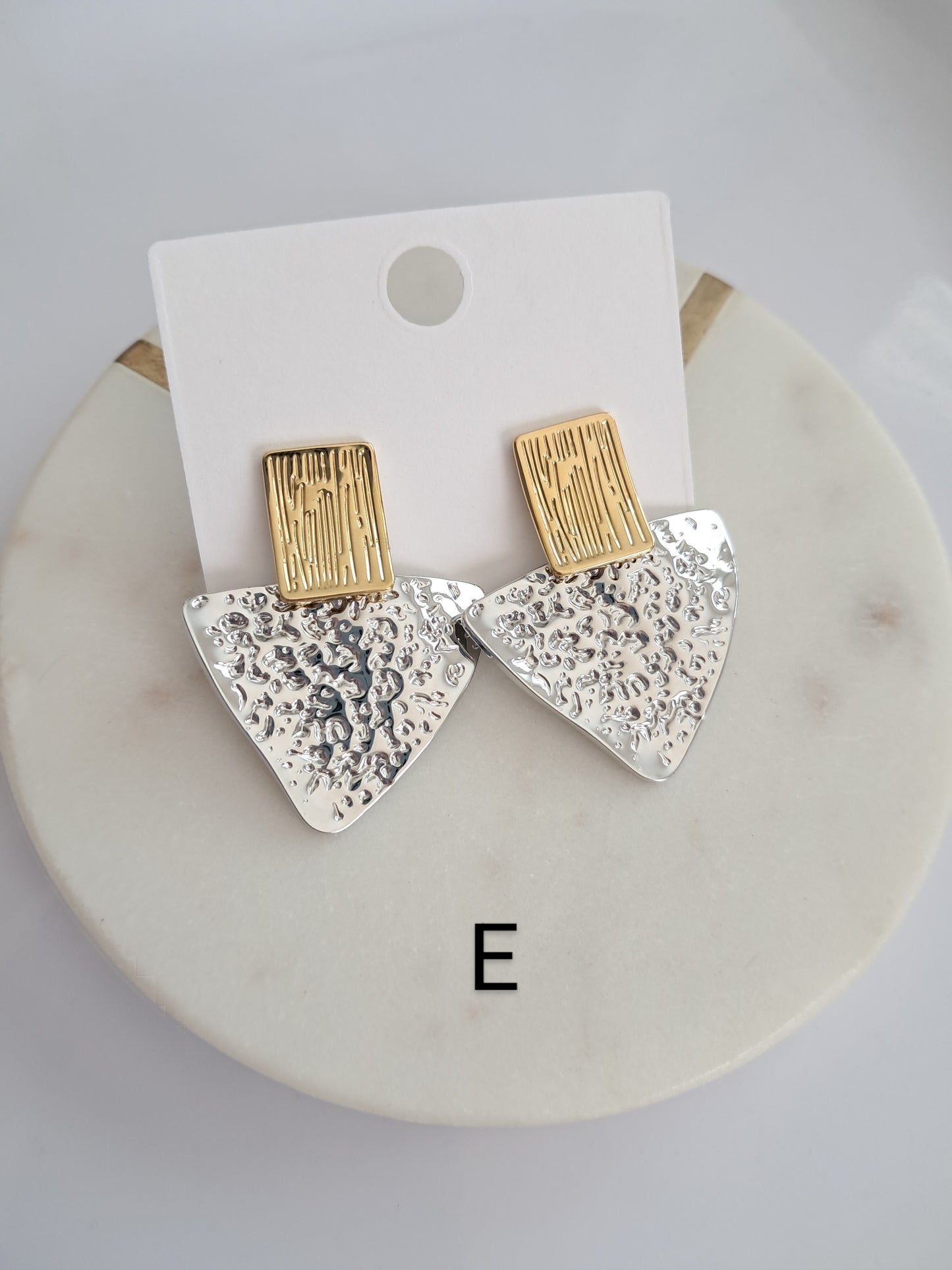 Doble tono earrings