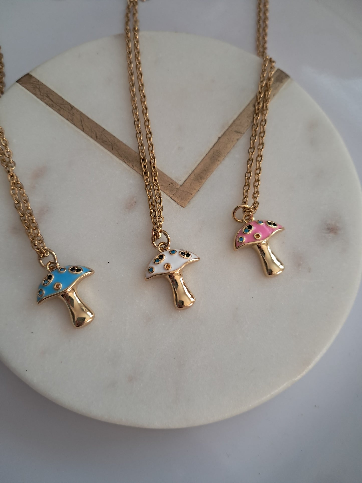 Mushroom necklaces
