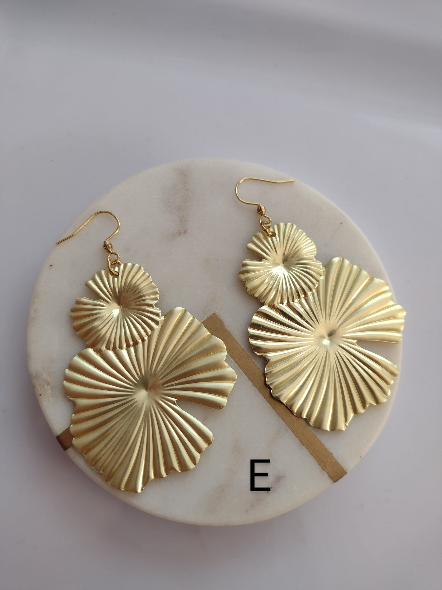 Gold earrings
