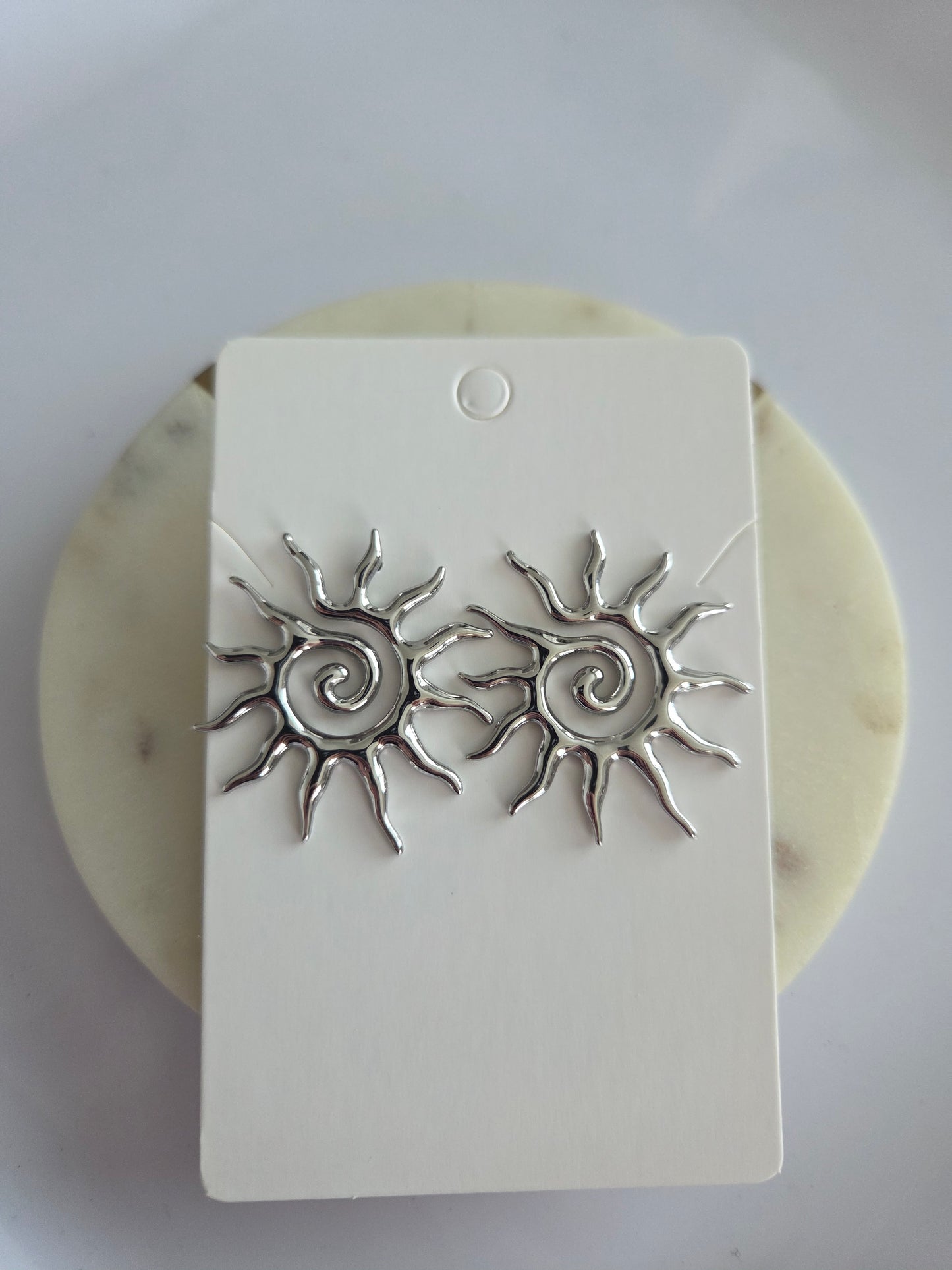 Sol earrings silver