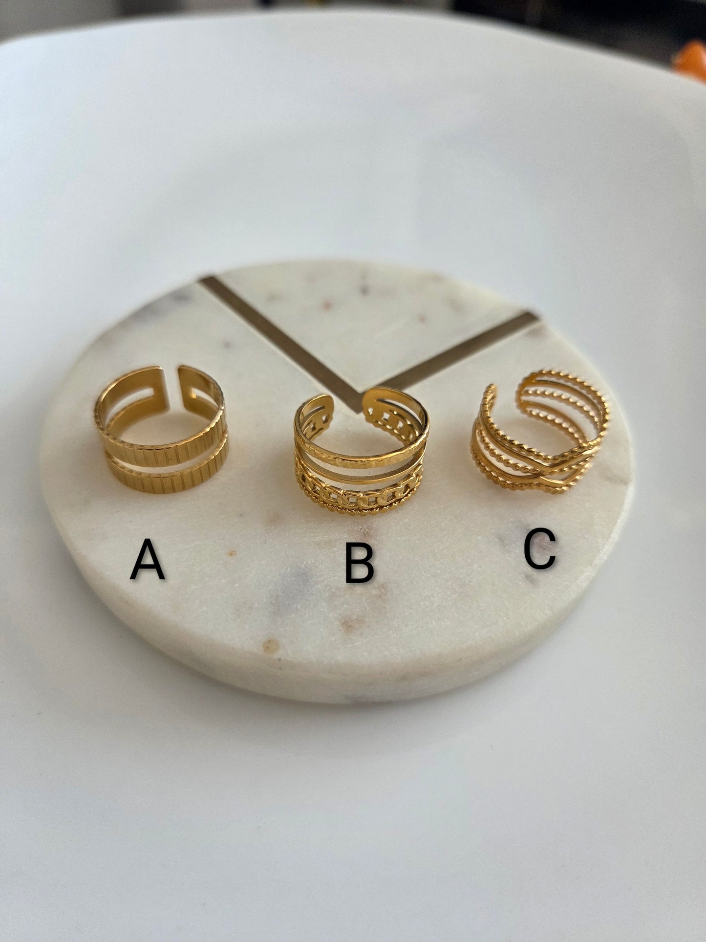 Gold rings