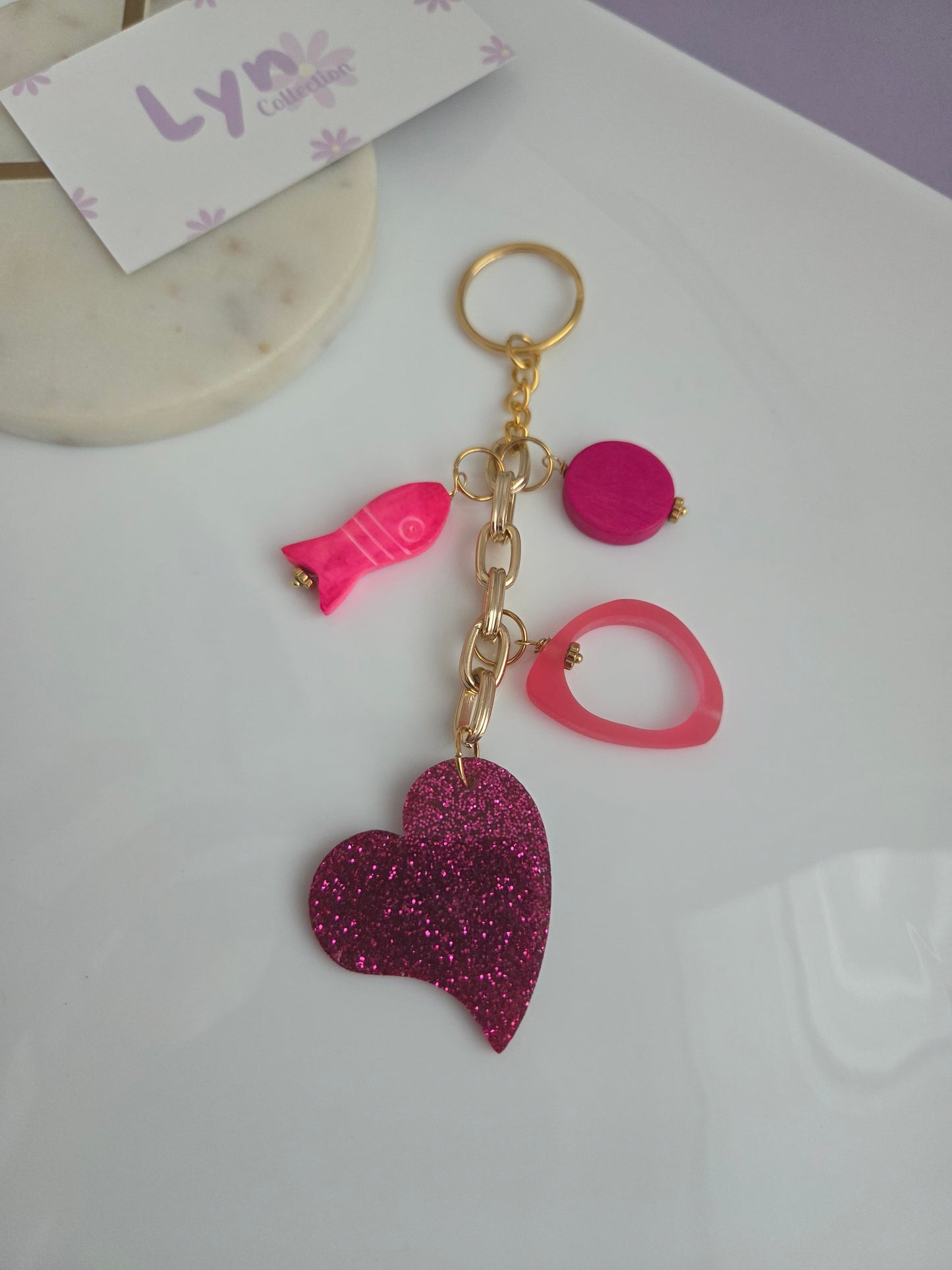Heart keychain