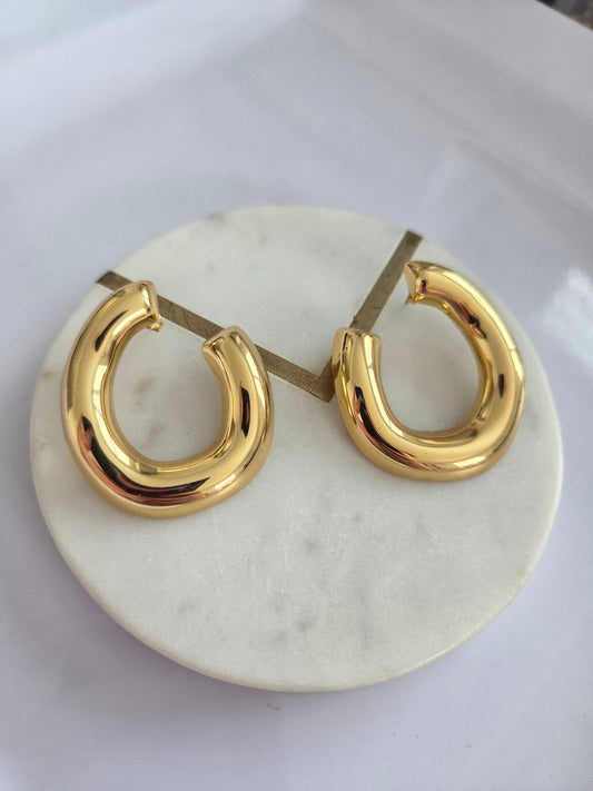 Oval earrings