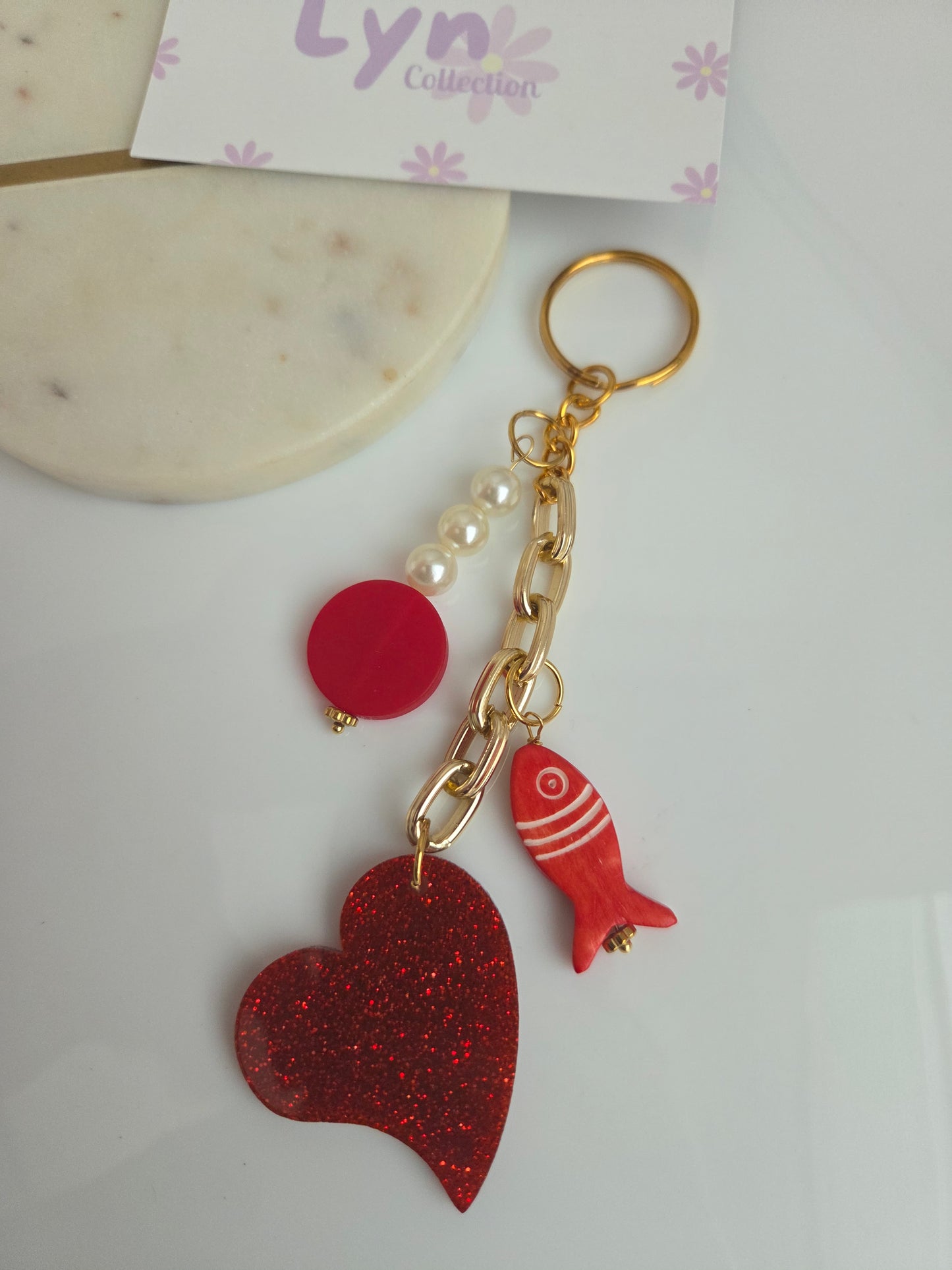 Heart keychain