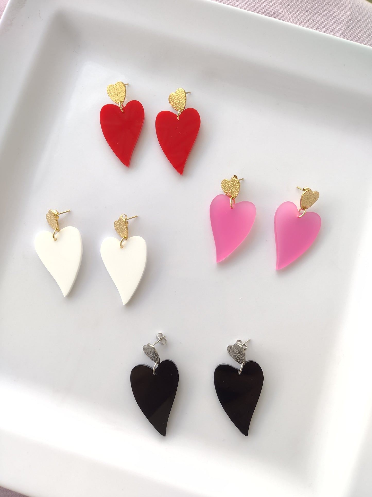 Corazones earrings