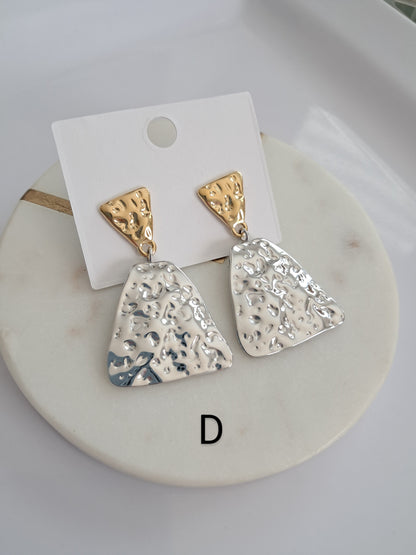 Doble tono earrings