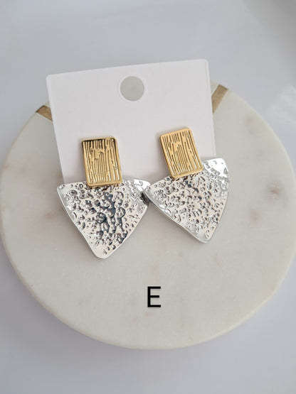 Doble tono earrings
