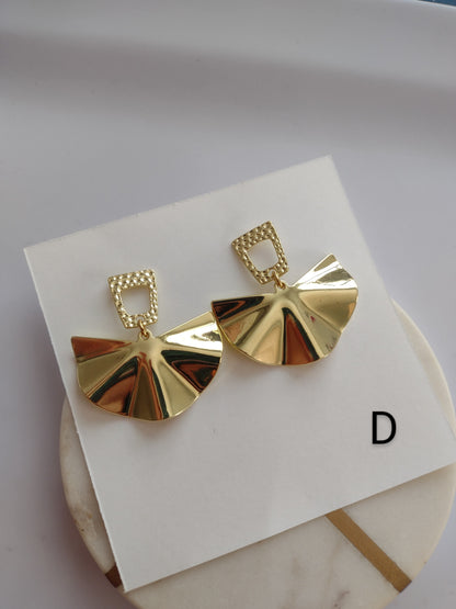 Gold earrings