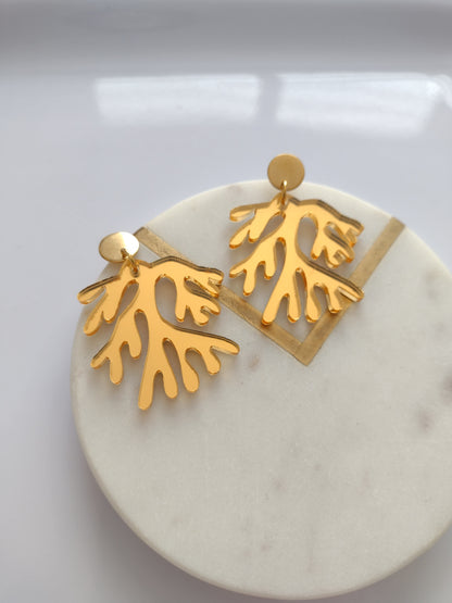 Coral earrings