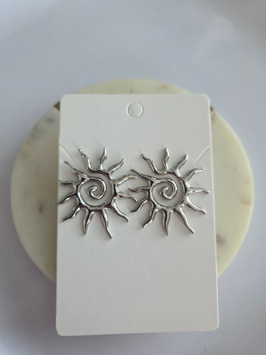 Sol earrings silver