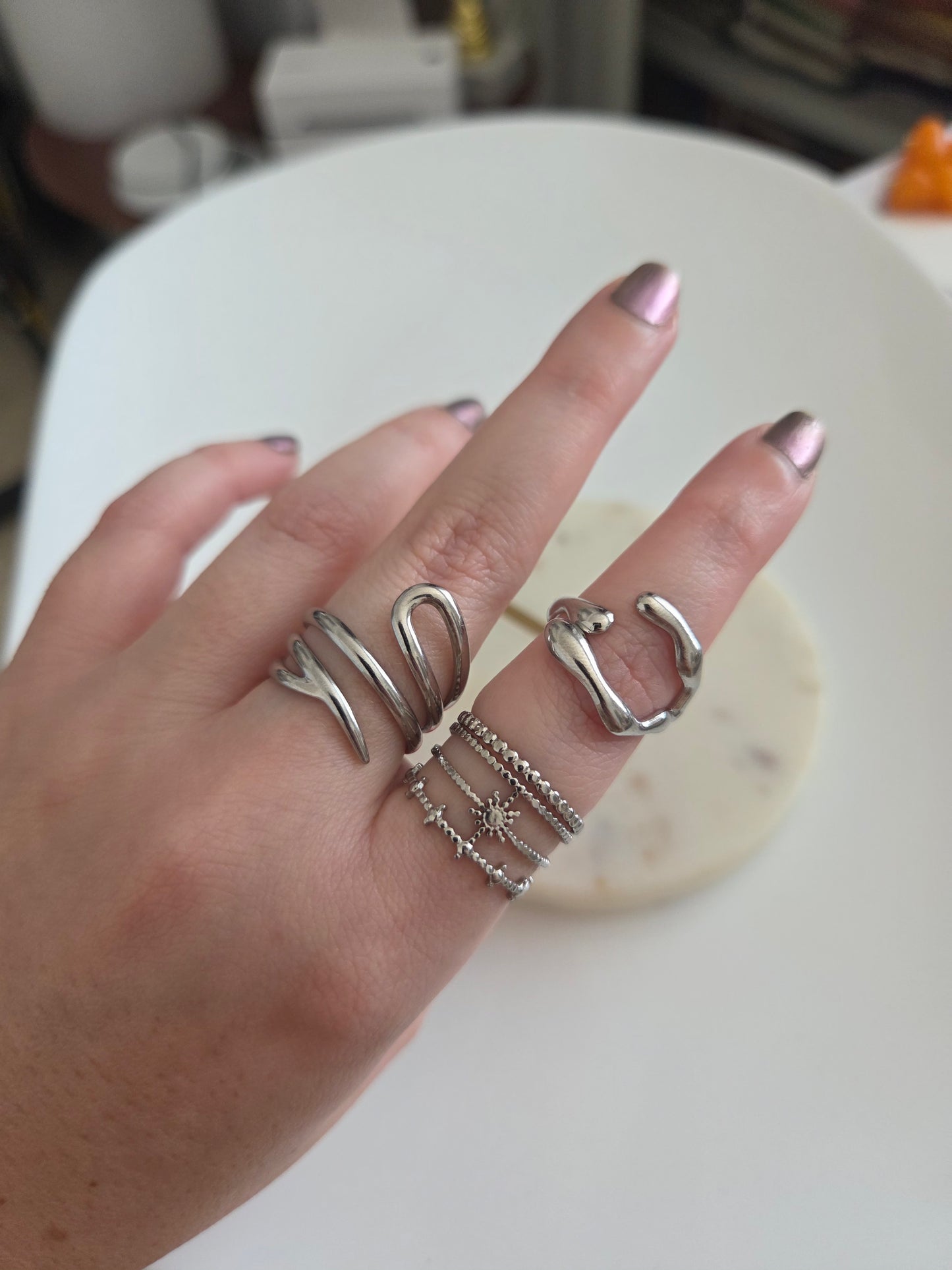 Silver rings