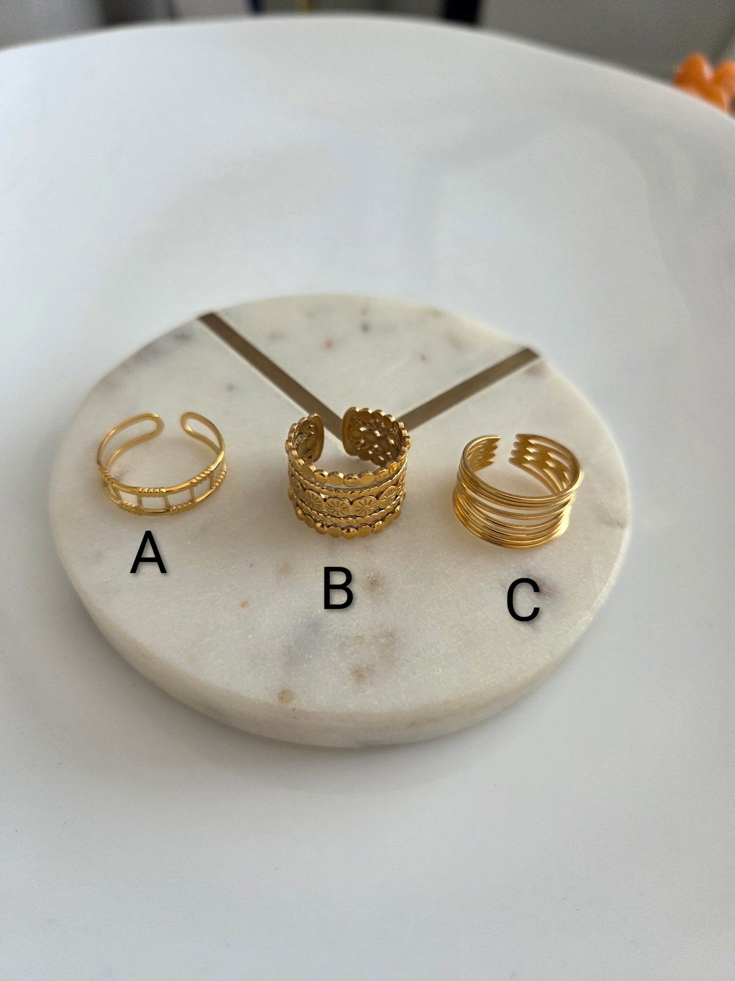 Gold rings