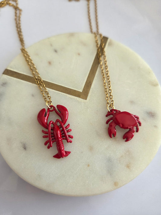 Crab or lobster necklaces