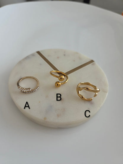 Gold rings