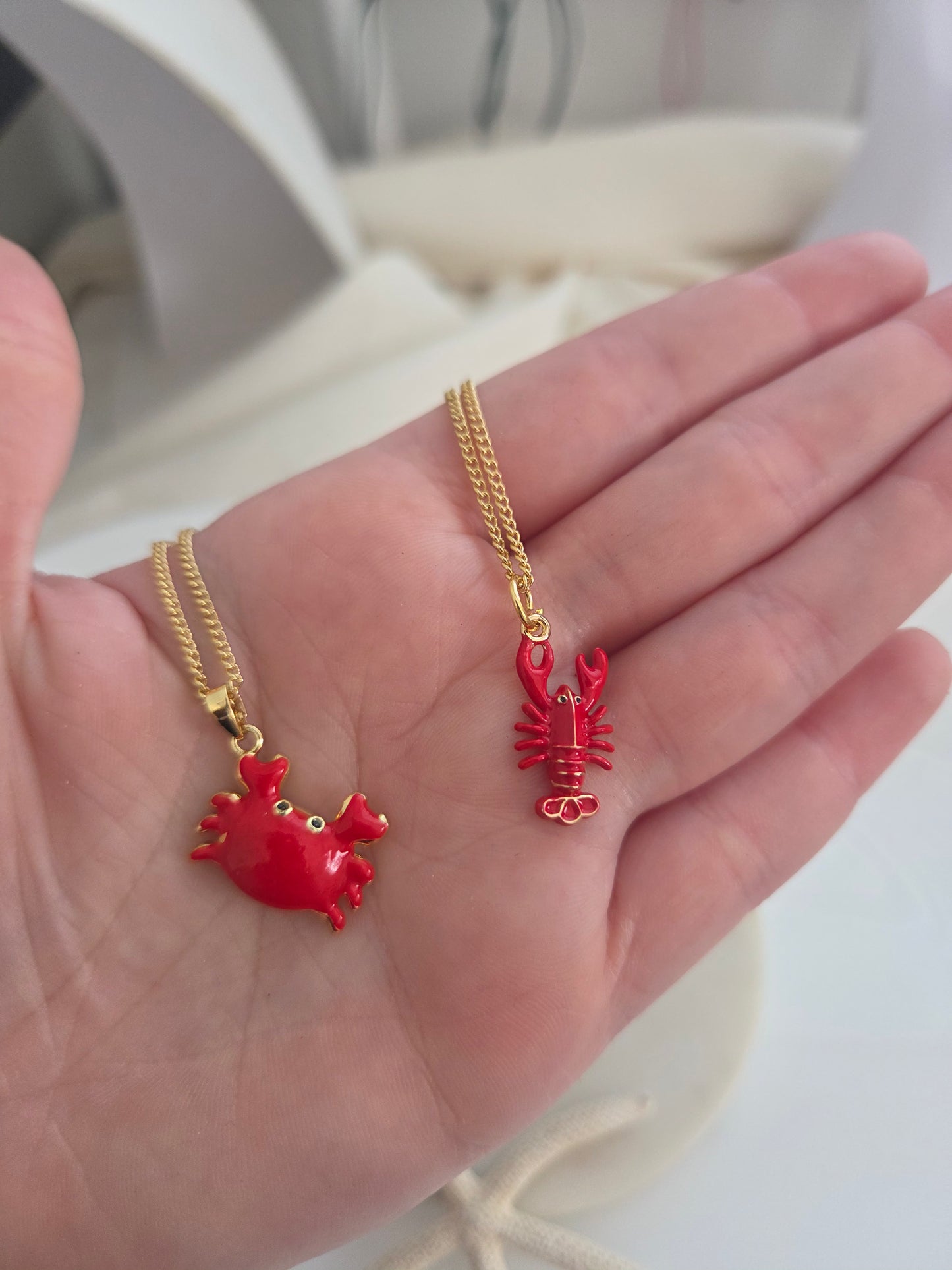 Crab or lobster necklaces