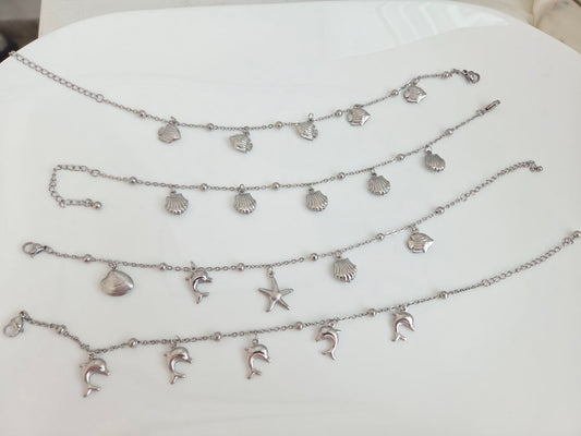 Silver anklet