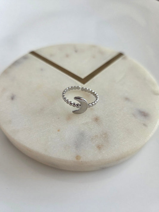 Luna silver ring