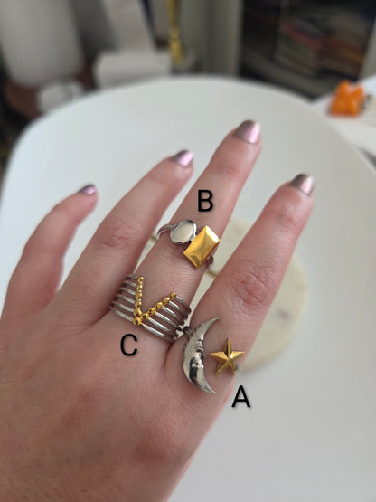 Doble tono rings