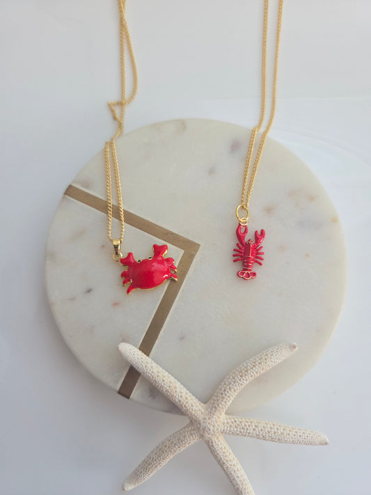 Crab or lobster necklaces