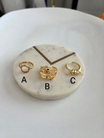 Gold rings