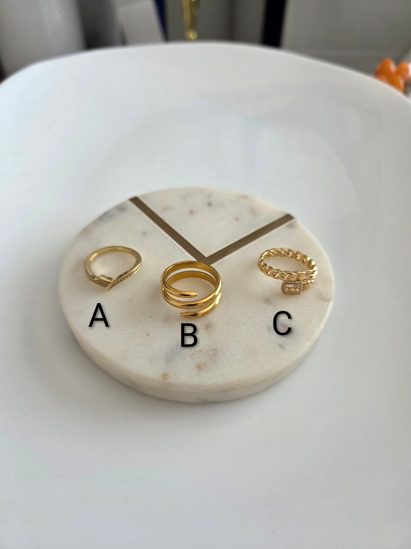 Gold rings