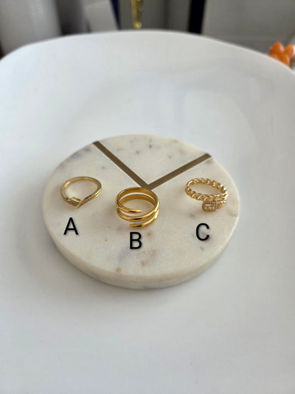 Gold rings