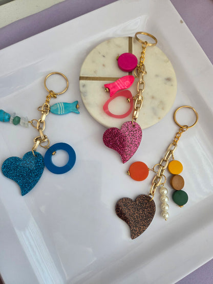 Heart keychain
