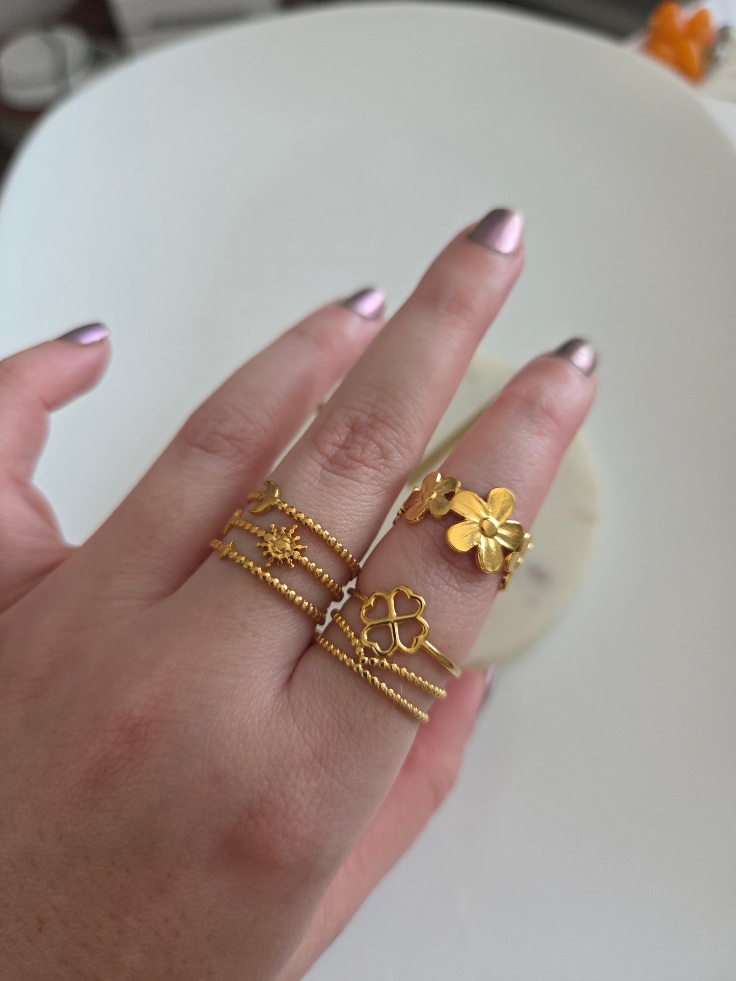 Gold rings